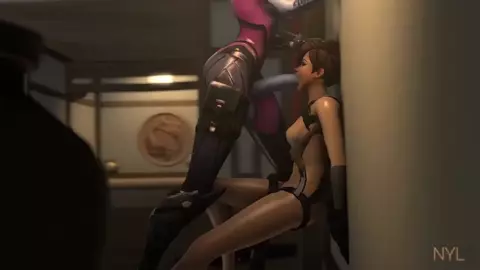 Widowmaker Facefucks Tracer - Nyl2
