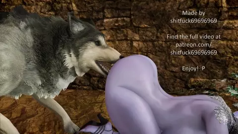 Sexy Dark Elf Gets Fucked By Dog - Skyrim Porn