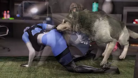 2B Cosplay Fucks Dog - Skyrim Porn