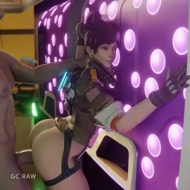 Tracer fucked sexy near the vending machine