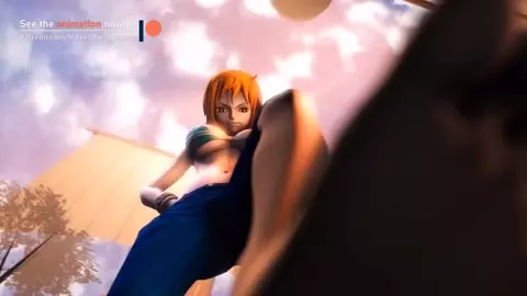 Nami steps on you (One Piece)