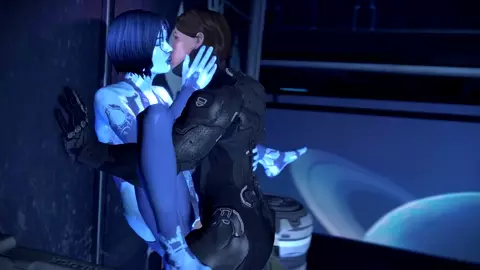 Zofia And Cortana Kiss [Bulgemeister]