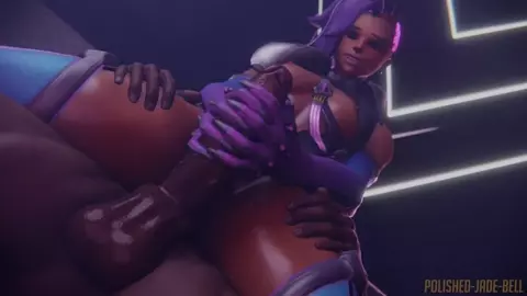[Sound] Sombra Admiring Her New Boy Toy's Size [Blacked][Polished-Jade-Bell]