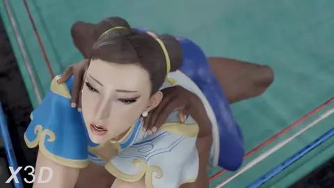 Chun-Li Gym Workout [Blacked][X3D][4K]