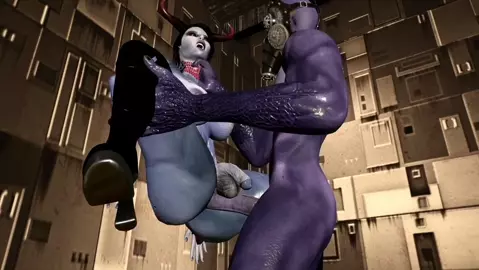 Futa Demon fucked!
