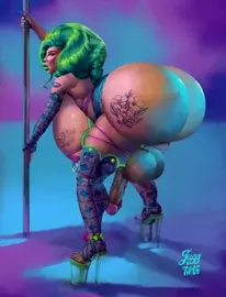 ANIMATED JUGG-DOLL! -Just look at that Juicy, Fat-Ass Twerking to the Beat