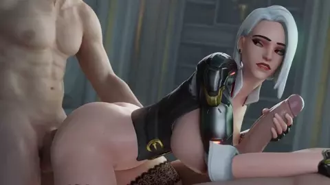 Ashe Bends Over [White][Aphy3D]