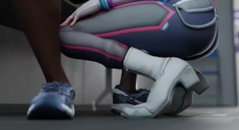 D.Va K-Pop Style [Blacked][Aphy3D]