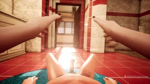 Nico's suffocating bathroom footjob