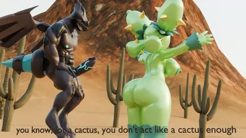 Zekrom fucks a cactus (part 1)