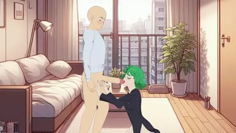 Tatsumaki throats Saitama (Lust's Cupid)