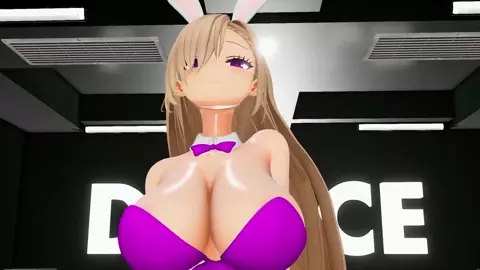 Blue Archive Ichinose Asuna Undress Dancing Hentai Blonde Bunny Girl Big Boobs MMD 3D