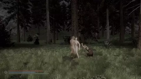 [skyrim dogma]the girl have sex in the forest