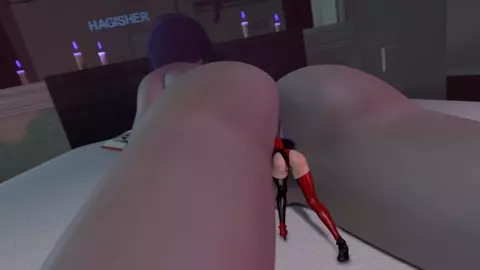 [Hagisher] Raven anal vore Harley quinn.