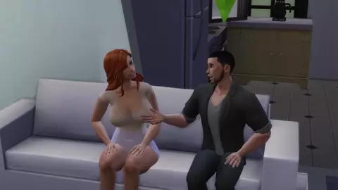 Redhead milf with her husband