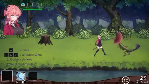 Vivi and the magical island - Vivi attacked by reptiles.