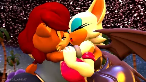 Sally kisses Rouge