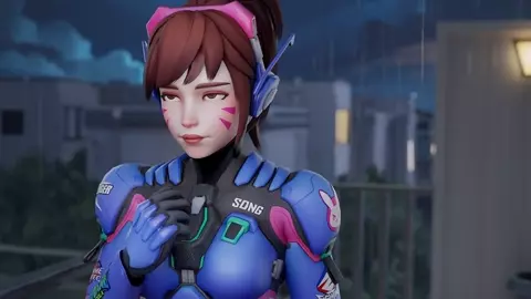 D.Va Passing By [White][Aphy3D][NO WM]