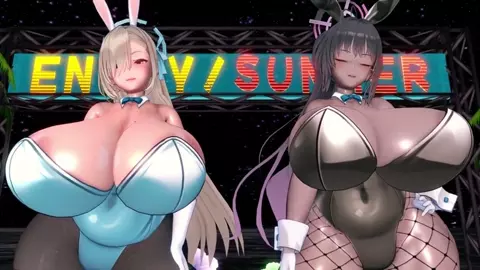 Asuna & Karin hip-swinging dance [Refi]
