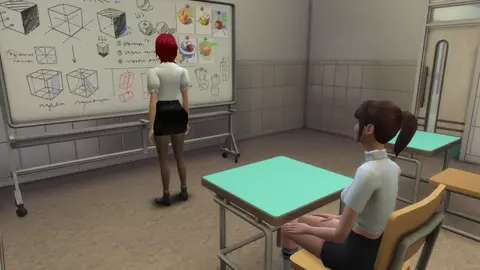 My teacher is also a Futanari