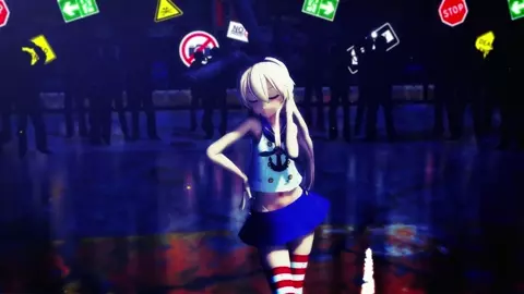 Shimakaze - Nice Body [MMD R15] Hamselvish