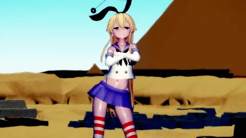 Shimakaze - Ankha Dance [MMD R15] Hamselvish