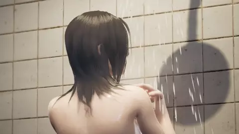 Jodi taking a shower