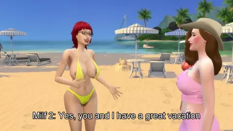 Moms on the beach "part 2" (With voice acting)