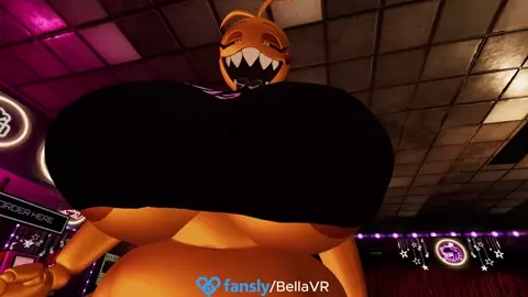 Toy chica hyper breast jiggle