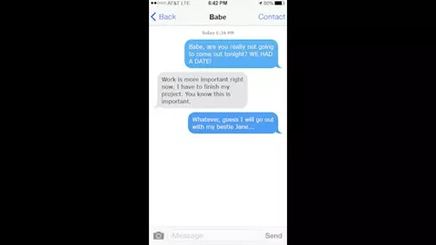 What your girlfriend does when you work too late...