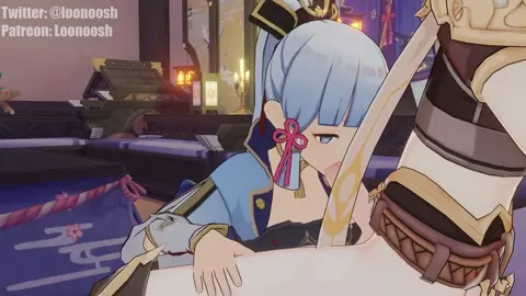 Ayaka x Aether 4k (Loonoosh)