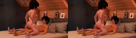Aunt Cass - Only One Bed - VR