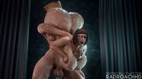 Velma Sidn't Use Her Head, She Used Her Jugs [RadRoachHD]
