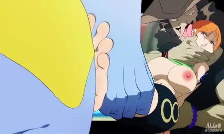 Nami got caught trying to short change Arlong