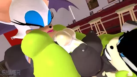 Orgy in Amy's Bar