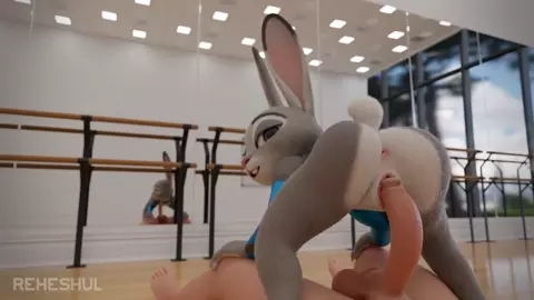 Judy hops on a dick