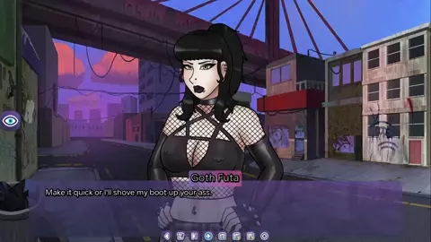 FutaDomWorld Misc. Black hair, black lipstick...black out