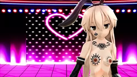 Shimakaze - Pink Cat [MMD R18] Harue