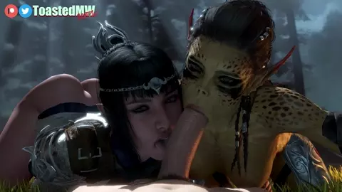 Lae'zel & Shadowheart Double Blowjob (ToastedMW)