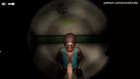 Lara in lingerie sucking dick