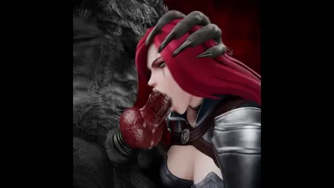 Katarina x Werewolf [Rekin3D][NO WM]