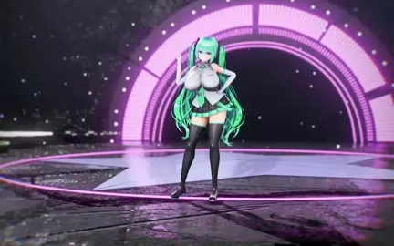 Hatsune Miku Vocaloid Huge Boobs Undress Dance Hentai Bibbidiba Song MMD 3D