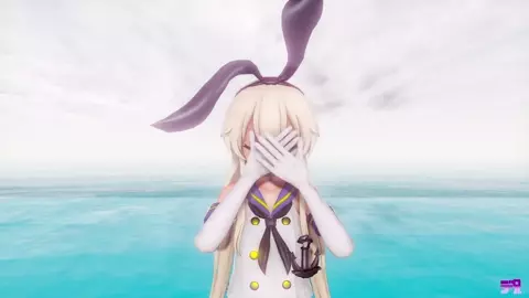 Shimakaze - Gift (Panty Shots) [MMD R15] Delor