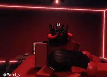 She in red
