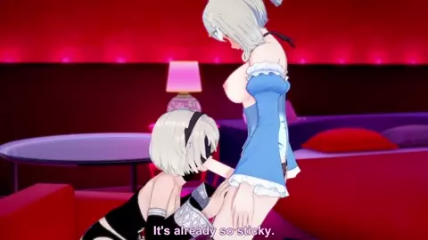 Nier Futa sex 2B and Kaine