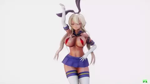 Adult Shimakaze - Higan (C ver) [MMD R15]