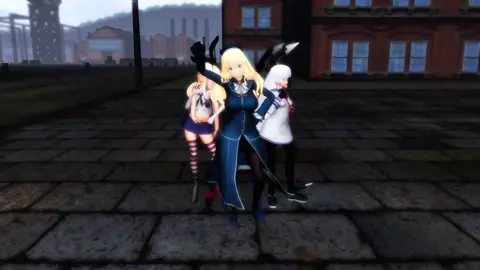 Shimakaze, Atago & Murakumo - Namagoroshi [MMD R18] Dare Demonai