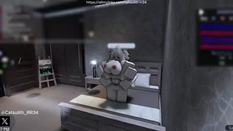 'Quietly' fucking a fan on the bed ~