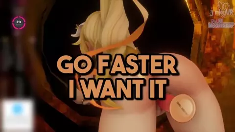 [JinkyVR] Slutty Bunny gets STUCK and FUCKED