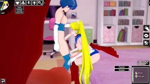 sailor moon Moon and Mercery futa sex
